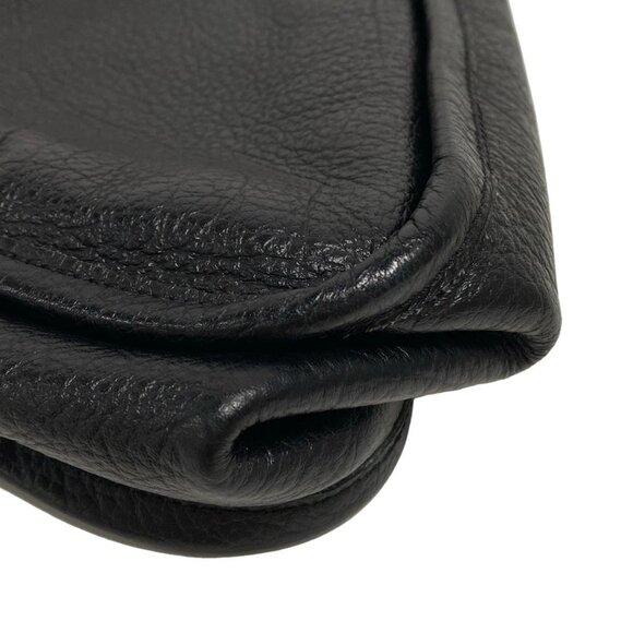 Auth CHANEL 2.55 - Black Leather Shoulder Bag - Picture 4 of 16